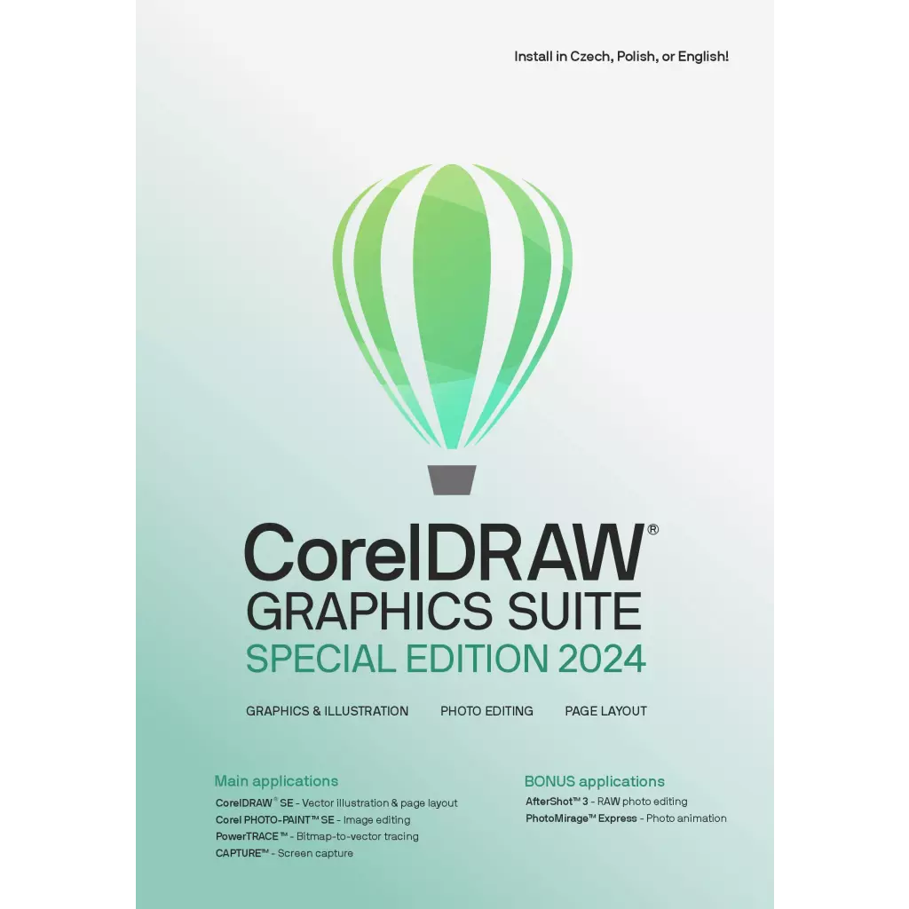 Obrázek produktu CorelDRAW Graphics Suite Special Edition 2024 CZ/PL ESD