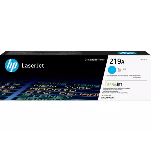 obrázek produktu HP 219A, Azurová originální toner. kazeta, W2191A