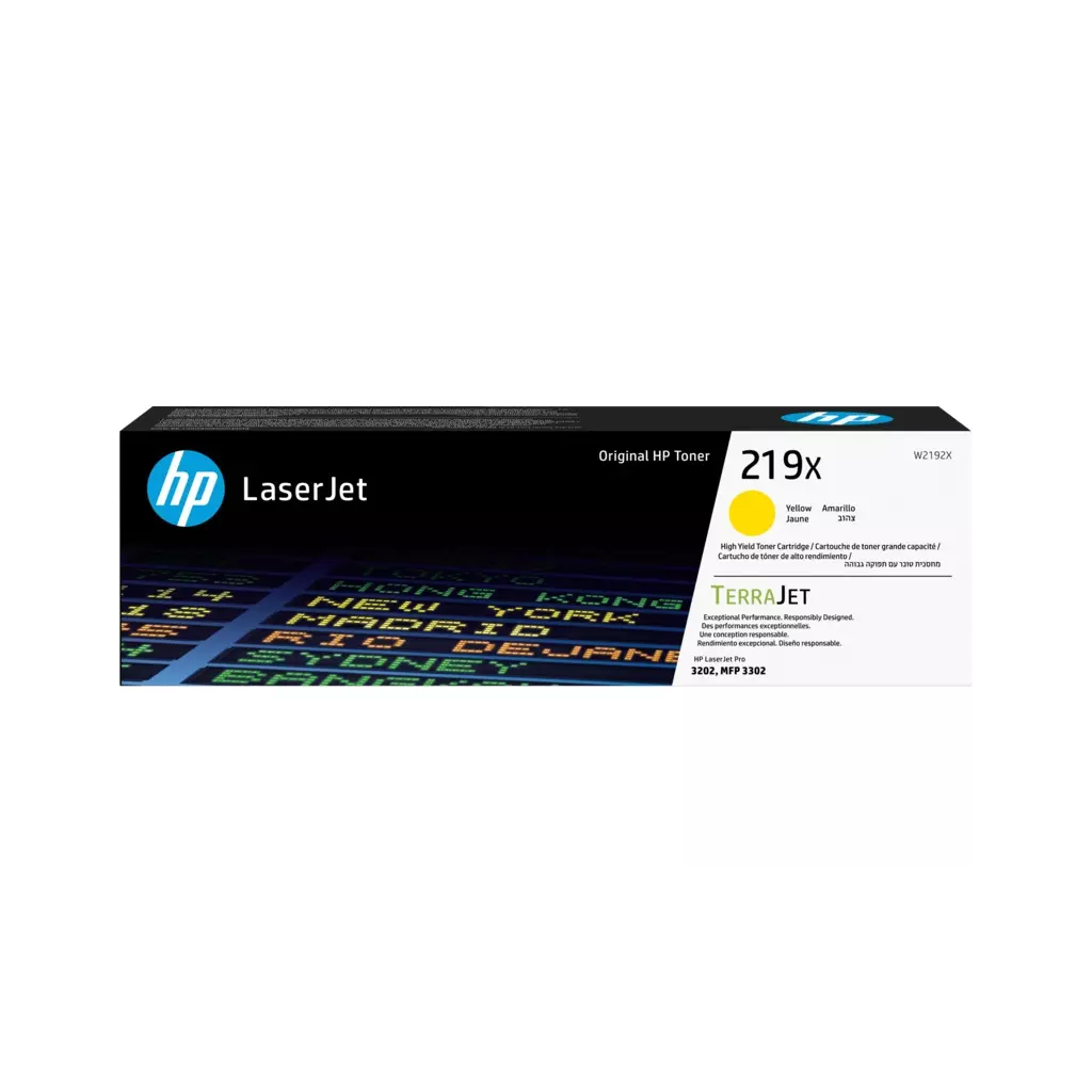 Obrázek produktu HP 219X, Žlutá originální tonerová kazeta, W2192X