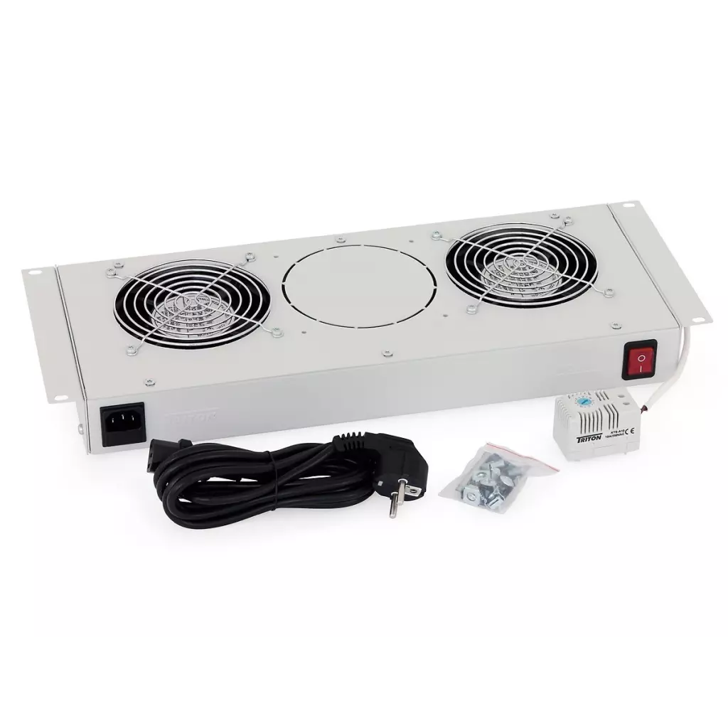 Obrázek produktu TRITON Ventilační jednotka horní (spodní) pro RBA-A6, RUA, 2 ventilátory, 230V/30W, termostat, šedá