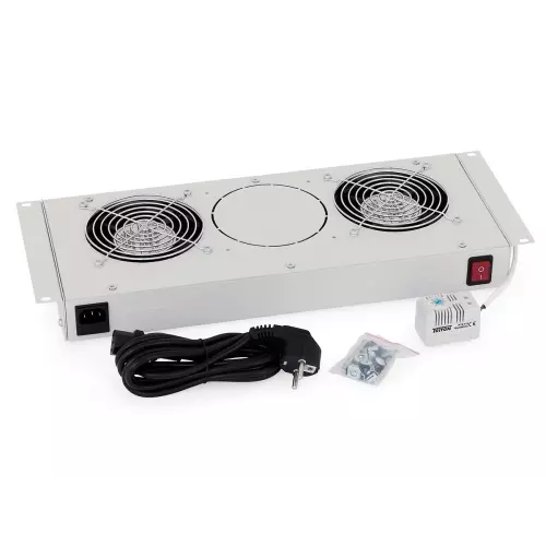 obrázek produktu TRITON Ventilační jednotka horní (spodní) pro RBA-A6, RUA, 2 ventilátory, 230V/30W, termostat, šedá