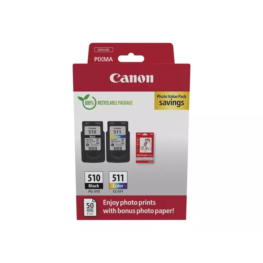 Obrázek produktu Canon PG-510 / CL-511 Photo Paper Value Pack