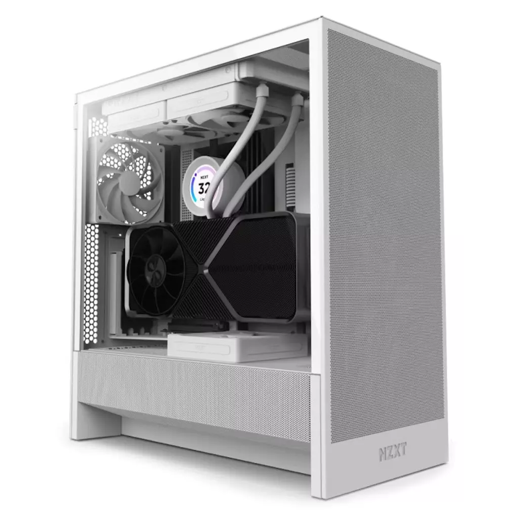 Obrázek produktu NZXT H5 Flow, bílá - bílá