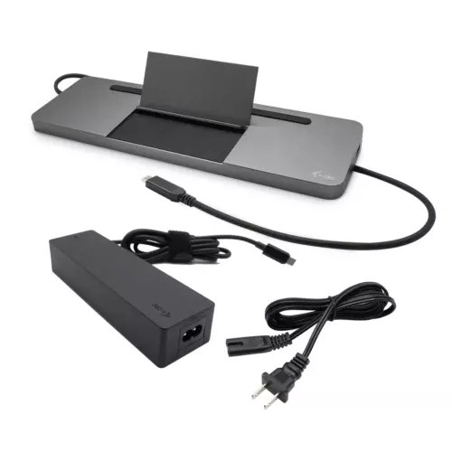 obrázek produktu i-tec USB-C Metal Ergonomic 4K 3x Display Docking Station, PD 85W + i-tec Universal Charger 100W