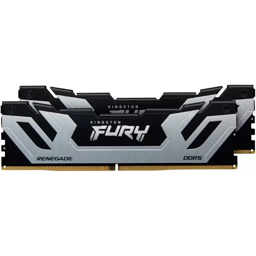 obrázek produktu Kingston Fury Renegade Silver CUDIMM DDR5 48GB 8400MHz CL40 XMP (Kit 2x24GB) - stříbrná