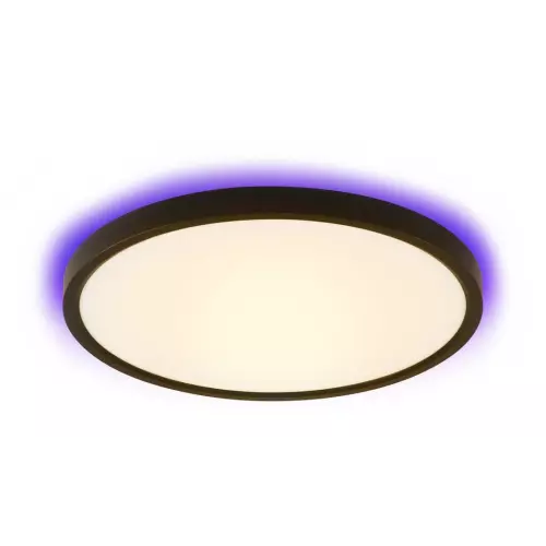 obrázek produktu IMMAX NEO LITE TUDO SMART stropní svítidlo s RGB podsvícením 40cm, 50W Wi-Fi černá, TUYA