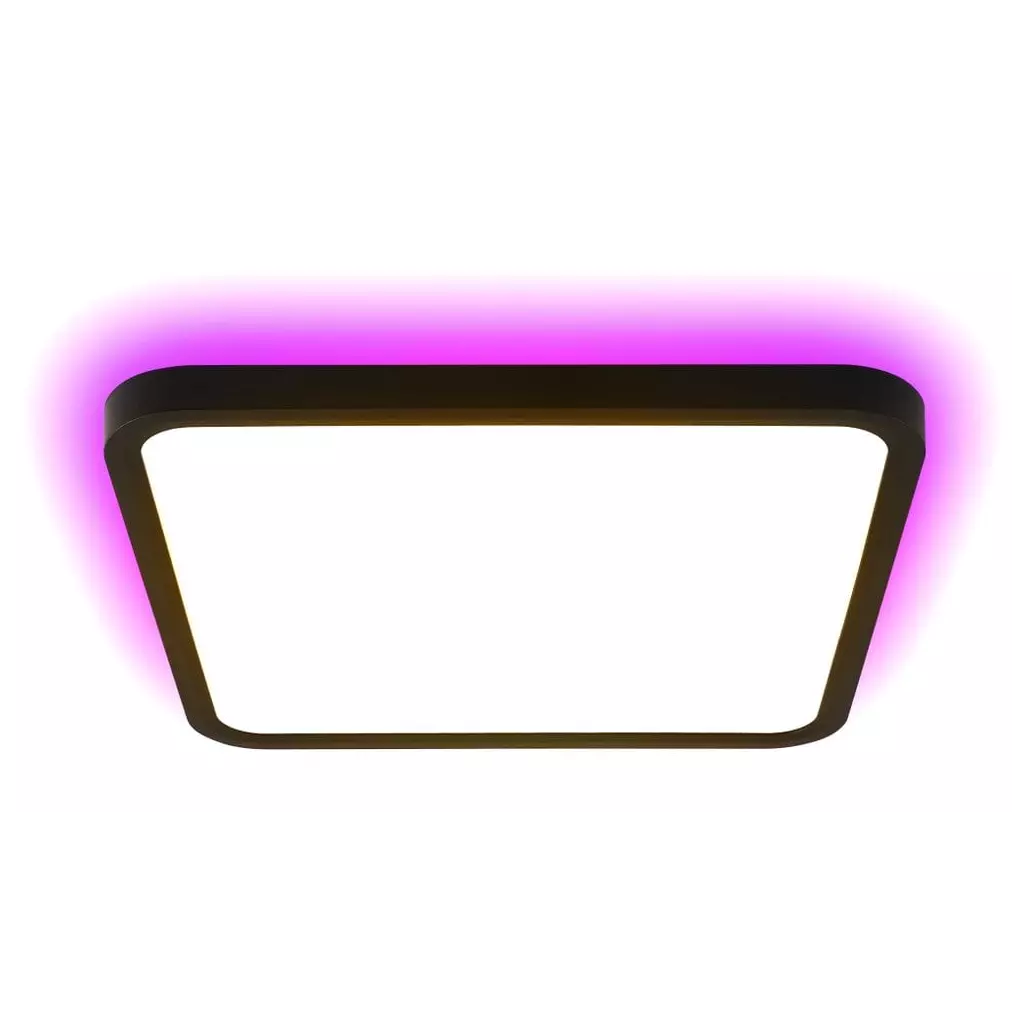 Obrázek produktu IMMAX NEO LITE TUDO SMART stropní svítidlo s RGB podsvícením 40x40cm, 50W Wi-Fi černá, TUYA