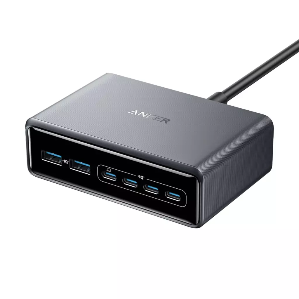 Obrázek produktu Anker Prime Charger 200W, 4x USB-C, 2x USB-A, GaN - černá