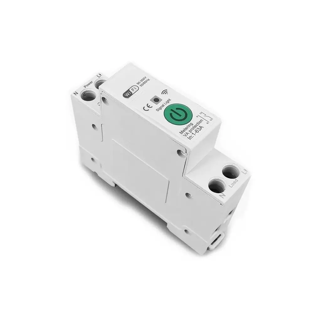 Obrázek produktu IMMAX NEO SMART elektronický jistič jednofázový 1-63A, měření spotřeby, Wi-Fi, TUYA