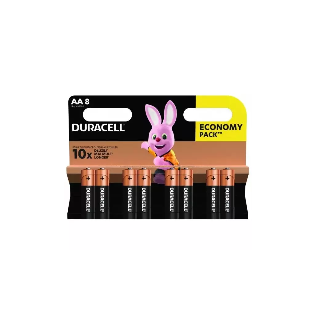 Obrázek produktu Duracell Basic alkalická baterie, 8 ks (AA)
