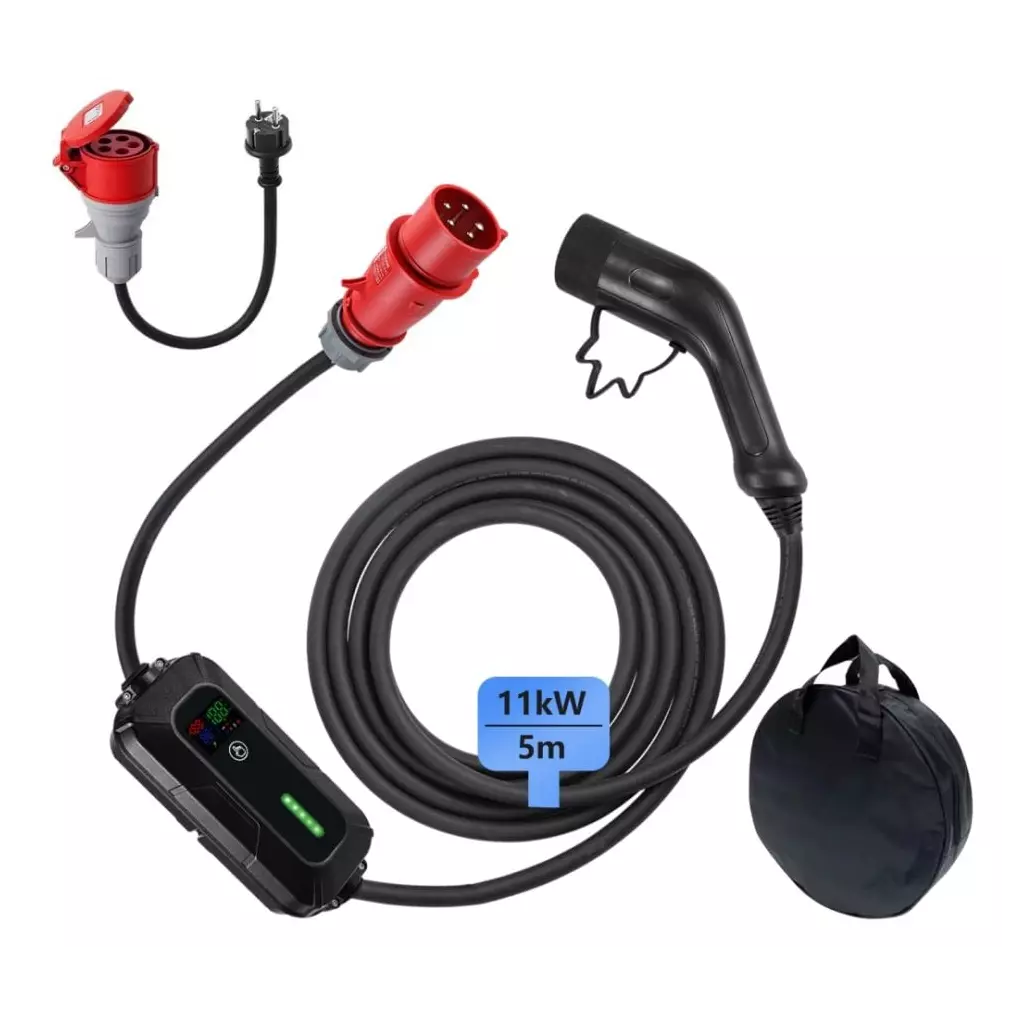 Obrázek produktu IMMAX cestovní nabíjecí stanice pro elektromobily EV/PHEV AC Type 2, 11 kW