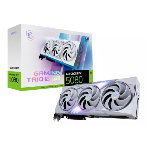 obrázek produktu MSI GeForce RTX 5080 16G GAMING TRIO OC WHITE