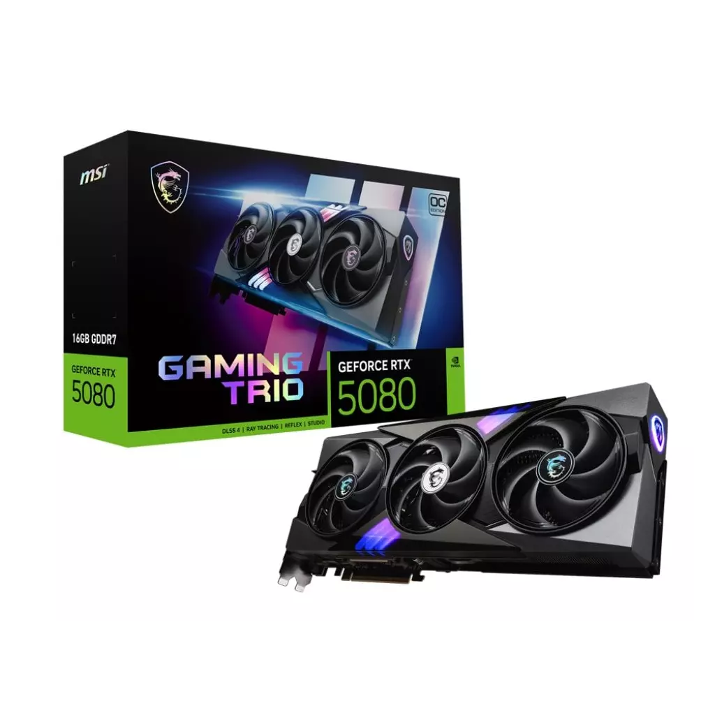 Obrázek produktu MSI GeForce RTX 5080 16G GAMING TRIO OC