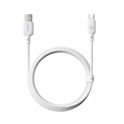 obrázek produktu Rychlonabíjecí kabel Baseus Silky USB/USB-C 1m 100W bílý