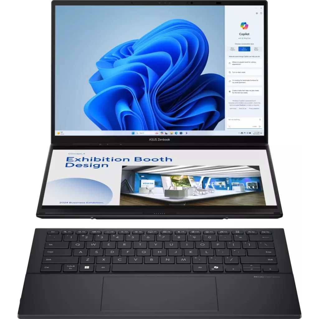 Obrázek produktu ASUS Zenbook Duo OLED UX8406CA-OLED068X Inkwell Gray celokovový - šedá