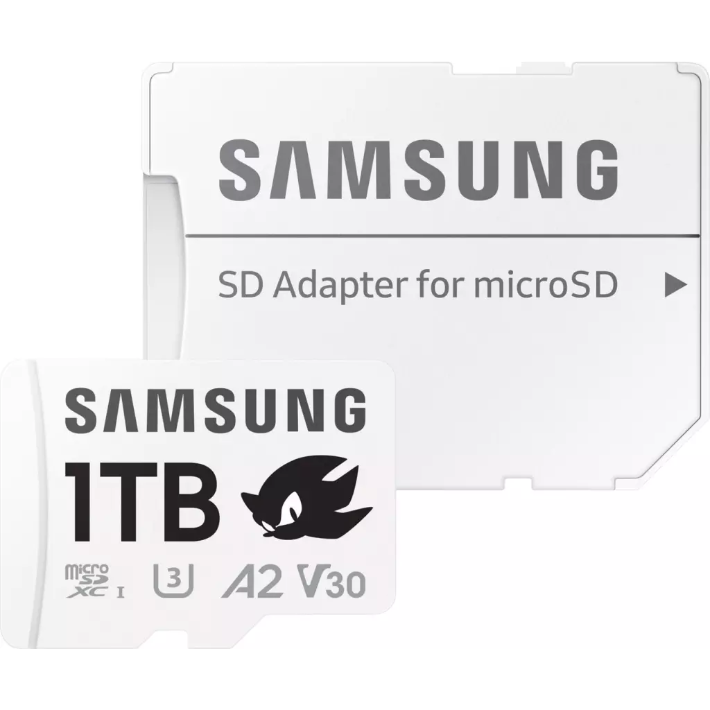 Obrázek produktu Samsung microSDXC 1TB PRO Plus Sonic the Hedgedog™ + SD adaptér