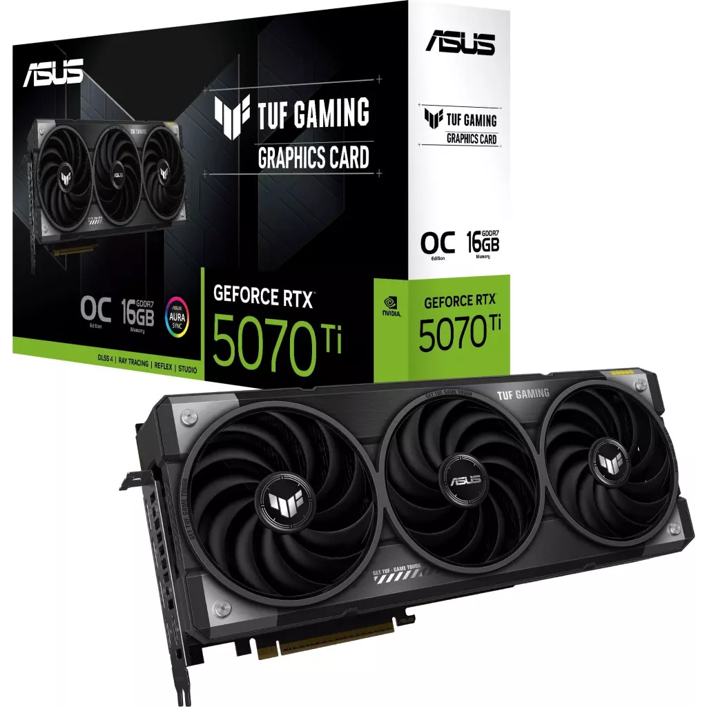 Obrázek produktu ASUS TUF GeForce RTX 5070 Ti 16GB GDDR7 OC Edition