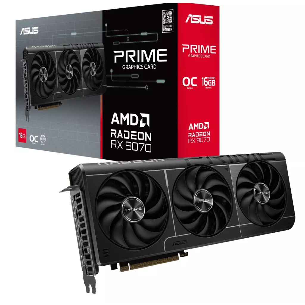 Obrázek produktu ASUS Prime Radeon RX 9070 OC 16GB