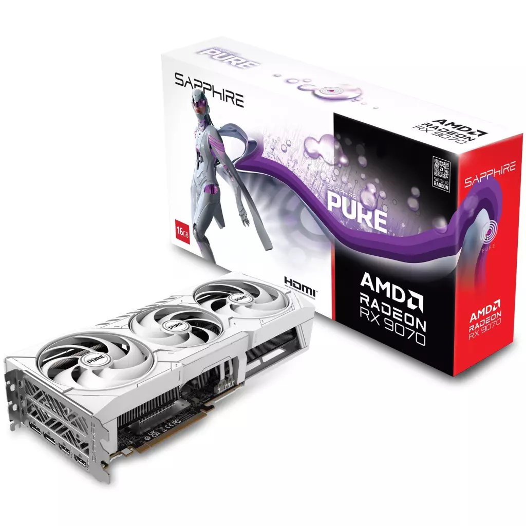 Obrázek produktu SAPPHIRE PURE Radeon RX 9070 GAMING 16GB