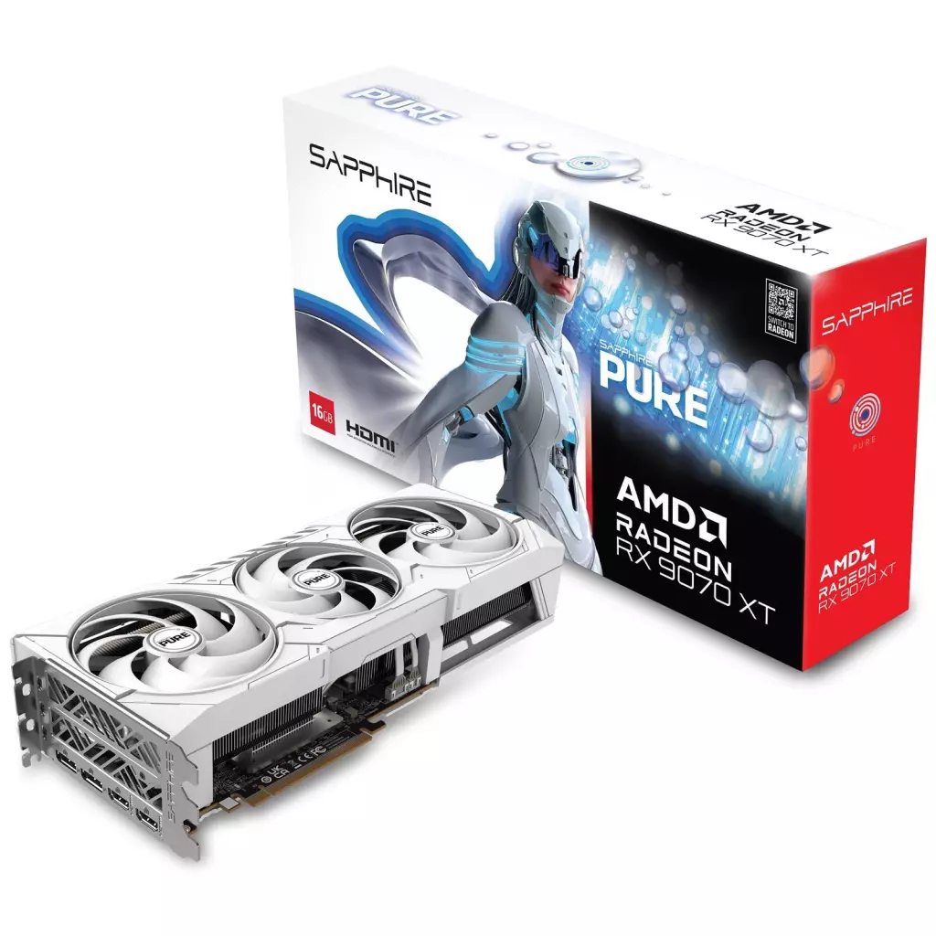 Obrázek produktu SAPPHIRE PURE Radeon RX 9070 XT GAMING 16GB