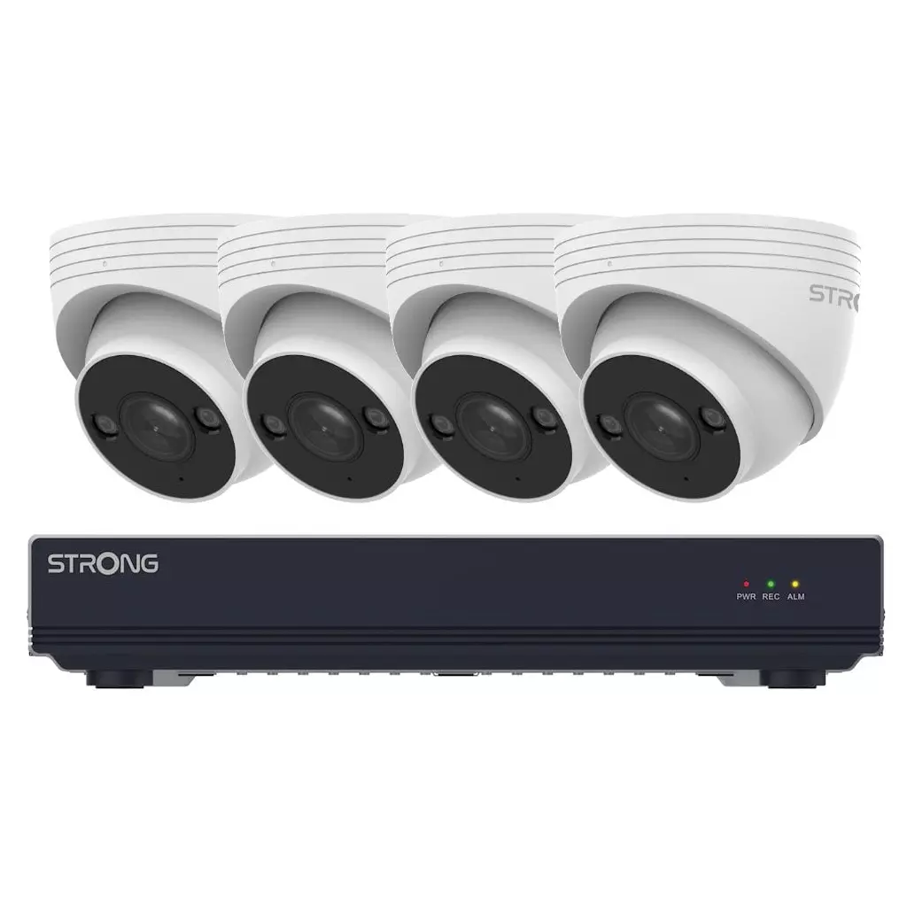 Obrázek produktu Strong TUR05DL0-P PoE KIT/ 1x NVR NVR1120-8P/ 4x IP kamera TUR05DL0-P Turret