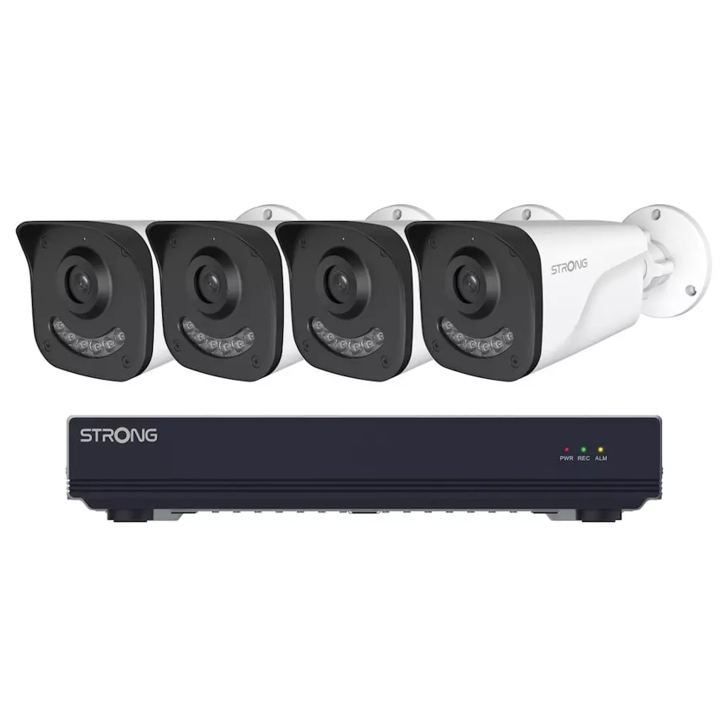Obrázek produktu Strong BUL05DL0-P PoE KIT/ 1x NVR rekordér NVR1120-8P/ 4x IP kamera BUL05DL0-P Bullet