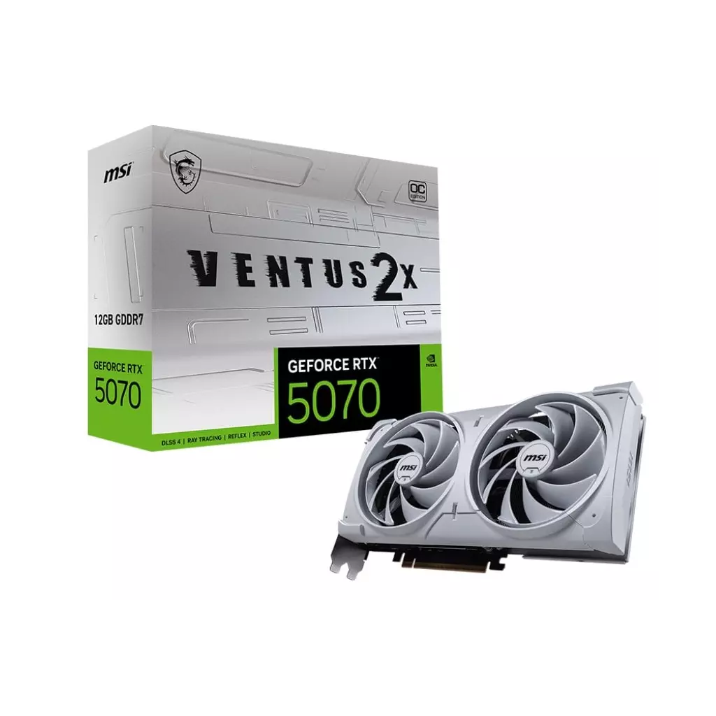 Obrázek produktu MSI GeForce RTX 5070 12G VENTUS 2X OC WHITE