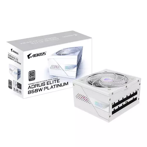 obrázek produktu GIGABYTE AORUS ELITE P850W 80+ Platinum Modular ICE - bílá