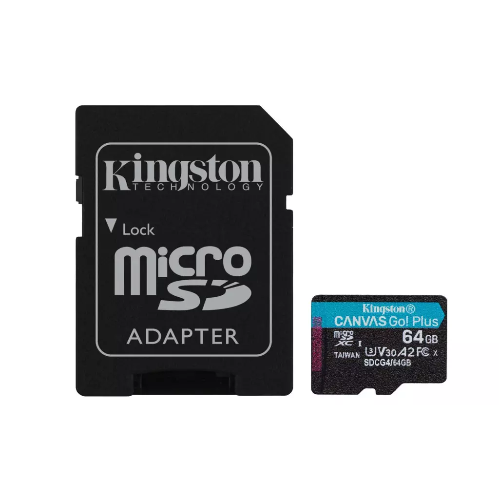Obrázek produktu KINGSTON microSDXC 64GB Canvas Go Plus + SD adaptér