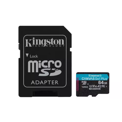 obrázek produktu KINGSTON microSDXC 64GB Canvas Go Plus + SD adaptér