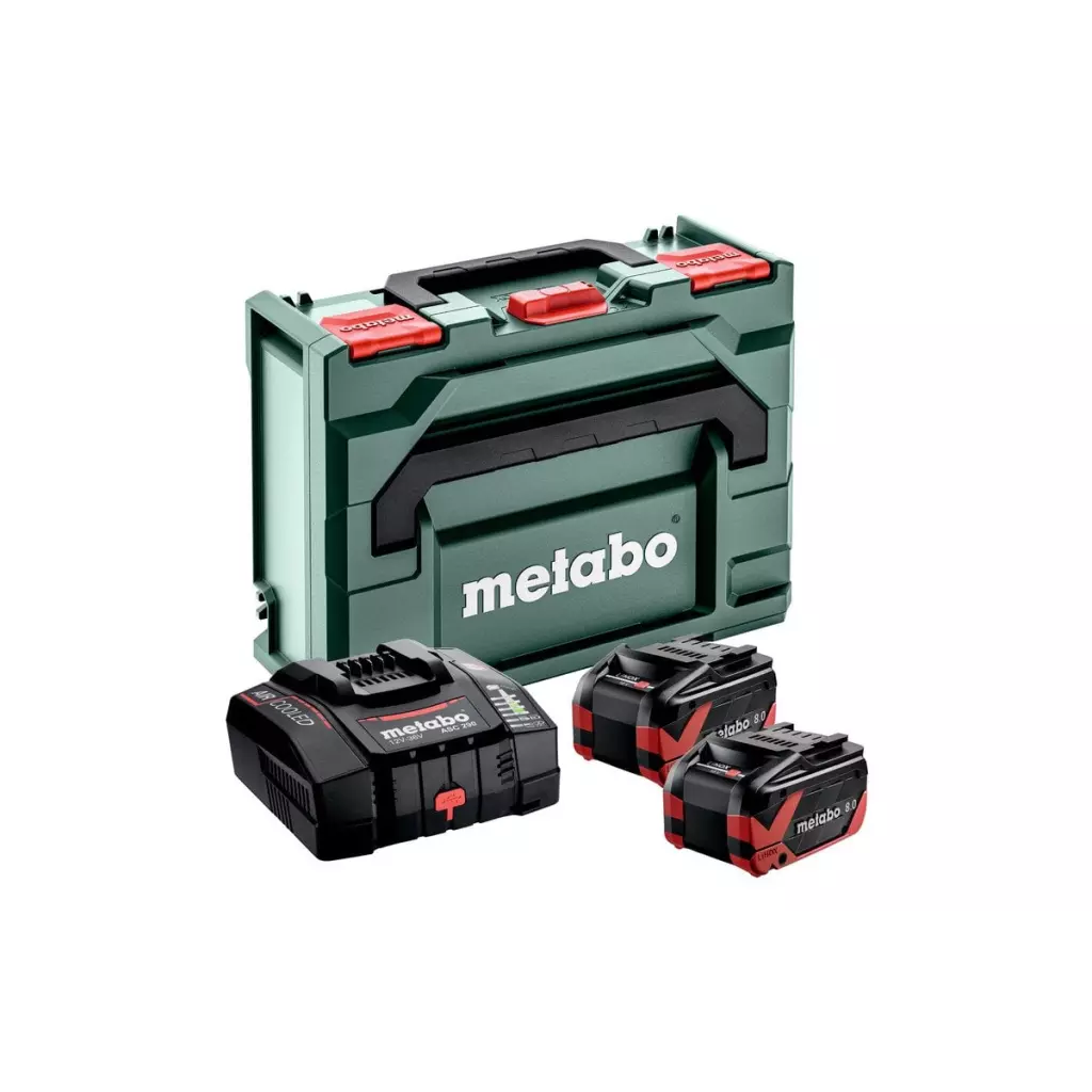 Obrázek produktu Metabo sada 2x LiHDX 8,0 Ah + ASC 290 + metaBOX 145
