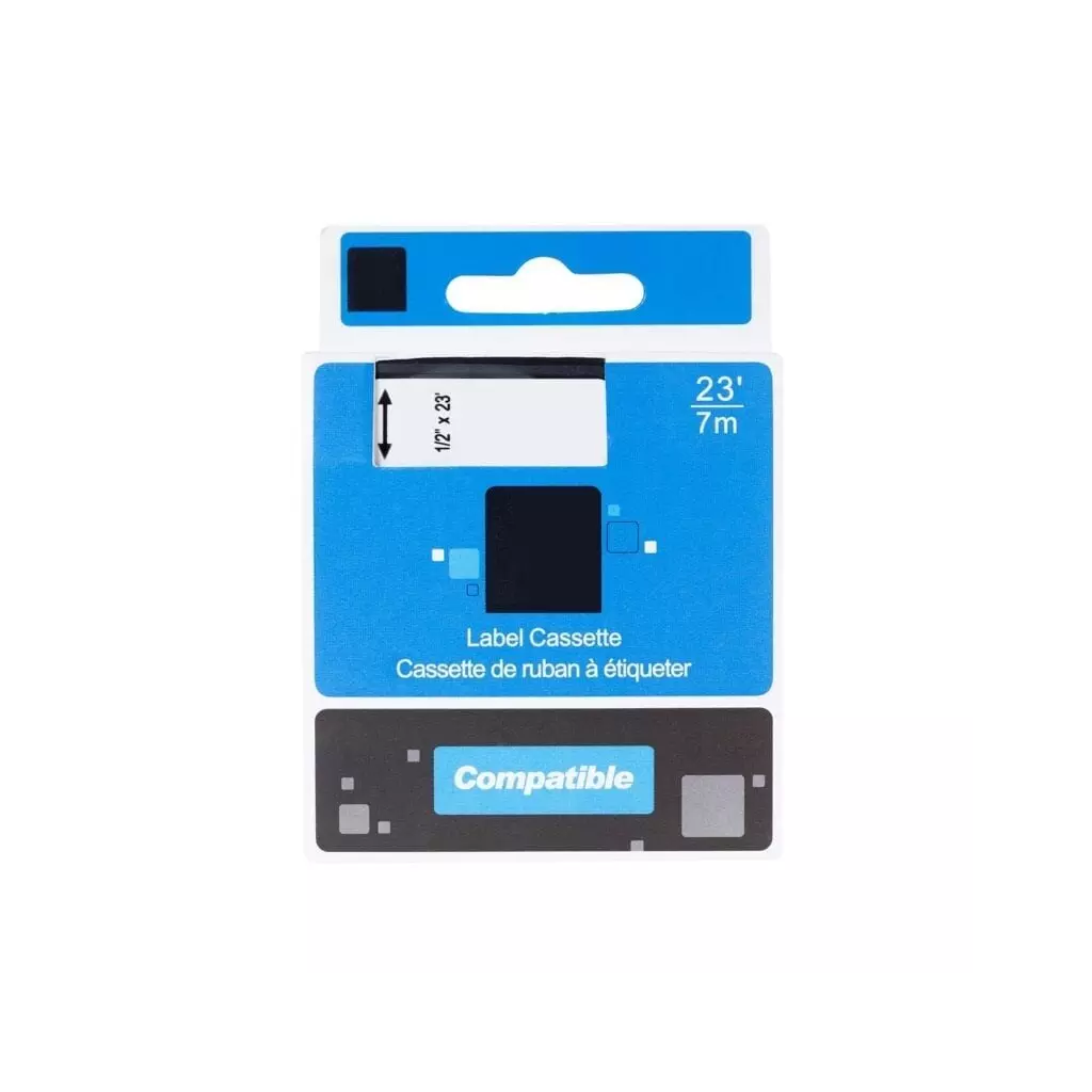 Obrázek produktu PRINTLINE kompatibilní páska s DYMO,45805, S0720850,19mm, 7m,červený tisk/bílý podkl.,D1