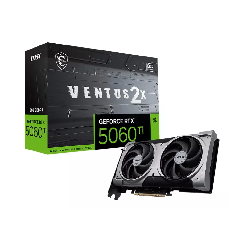 Obrázek produktu MSI GeForce RTX 5060 Ti 16G VENTUS 2X OC PLUS
