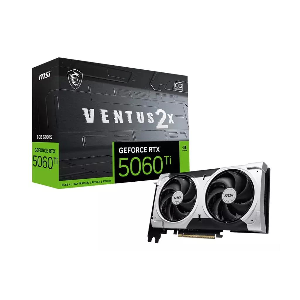Obrázek produktu MSI GeForce RTX 5060 Ti 8G VENTUS 2X OC PLUS