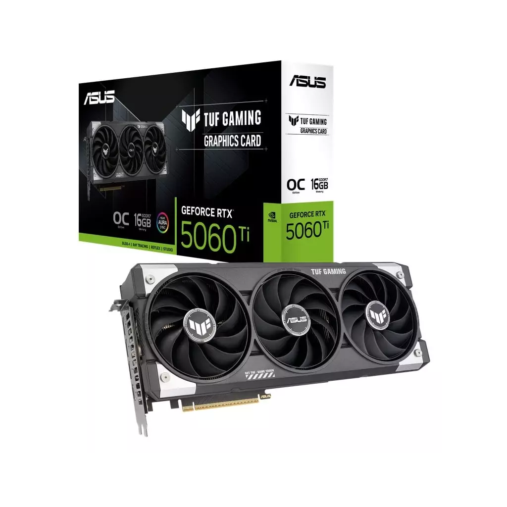 Obrázek produktu ASUS TUF Gaming GeForce RTX 5060 Ti 16GB OC Edition
