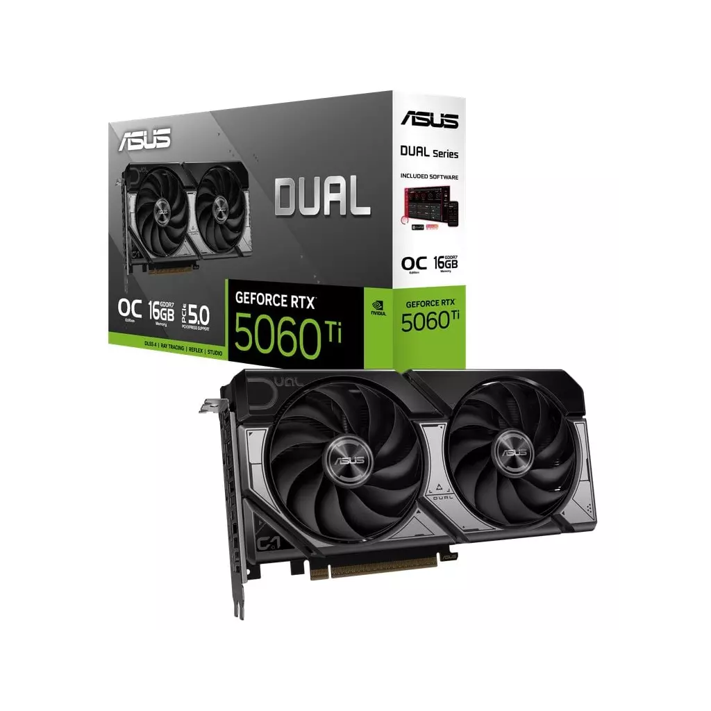 Obrázek produktu ASUS Dual GeForce RTX 5060 Ti 16GB OC 