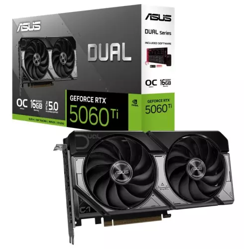 obrázek produktu ASUS Dual GeForce RTX 5060 Ti 16GB OC 