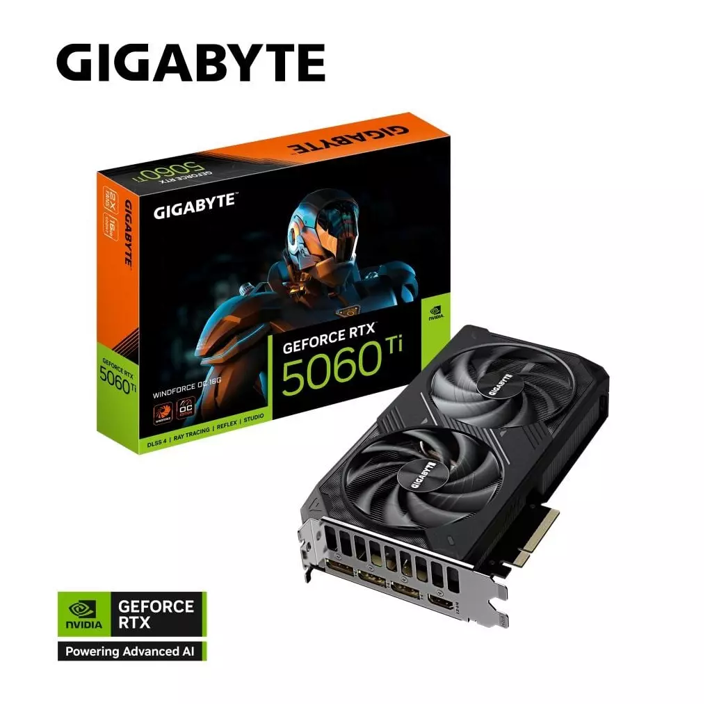 Obrázek produktu GIGABYTE GeForce RTX 5060 Ti WINDFORCE OC 16G