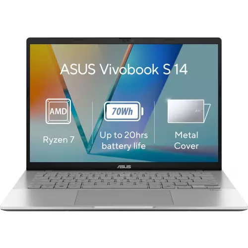 obrázek produktu ASUS Vivobook S14 M3407HA-LY014W Cool Silver kovový - stříbrná