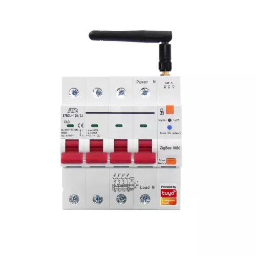 obrázek produktu IMMAX NEO Smart jistič 3P+N 10-63A s proudovým chráničem, měření spotřeby, Zigbee 3.0
