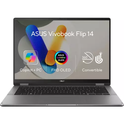 obrázek produktu ASUS Vivobook 14 Flip TP3407SA-OLED021W Matte Gray kovový - šedá