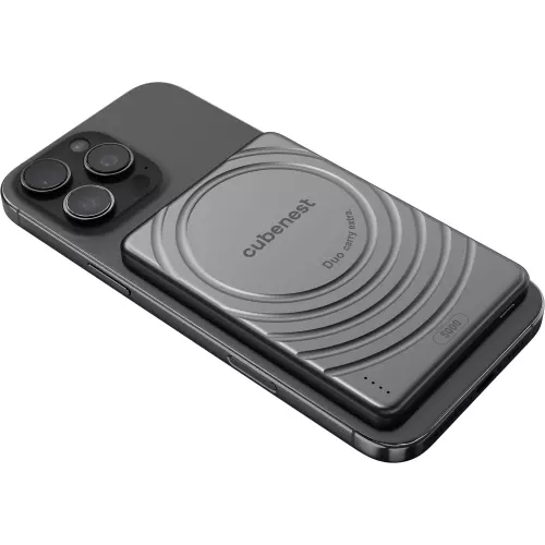 obrázek produktu Cubenest Magnetická bezdrátová powerbanka SlimDual 5000 mAh S1B3D - černá