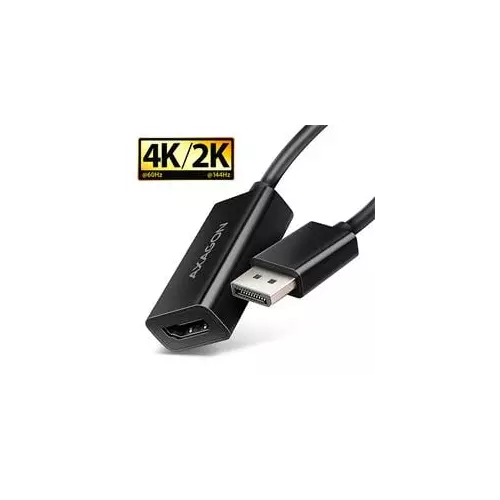 obrázek produktu AXAGON RVD-HI20N, DisplayPort -> HDMI 2.0b redukce / adaptér, 4K/60Hz