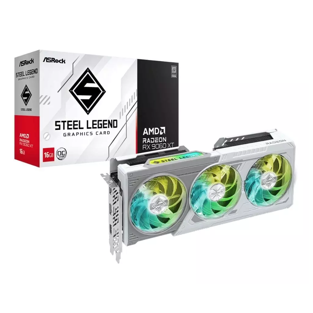 Obrázek produktu ASRock Radeon RX 9060 XT Steel Legend 16GB OC
