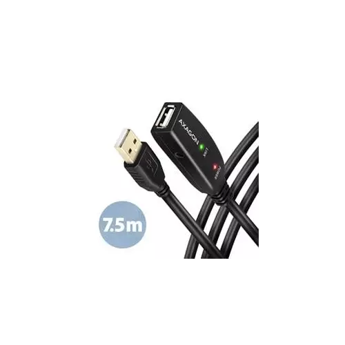 obrázek produktu AXAGON ADR-207, USB 2.0 A-M -> A-F aktivní prodlužovací / repeater kabel, 7.5m