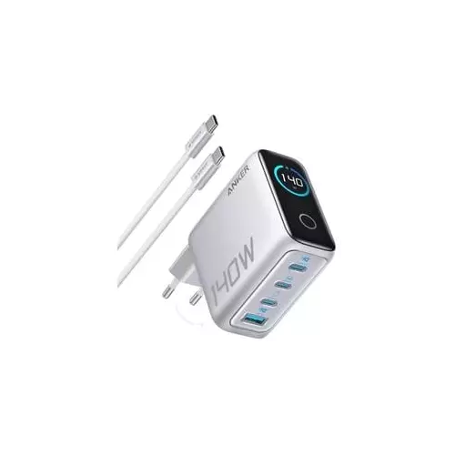 obrázek produktu Nabíječka do sítě Anker 140W, 3xUSB-C, 1x USB-A stříbrná - stříbrná