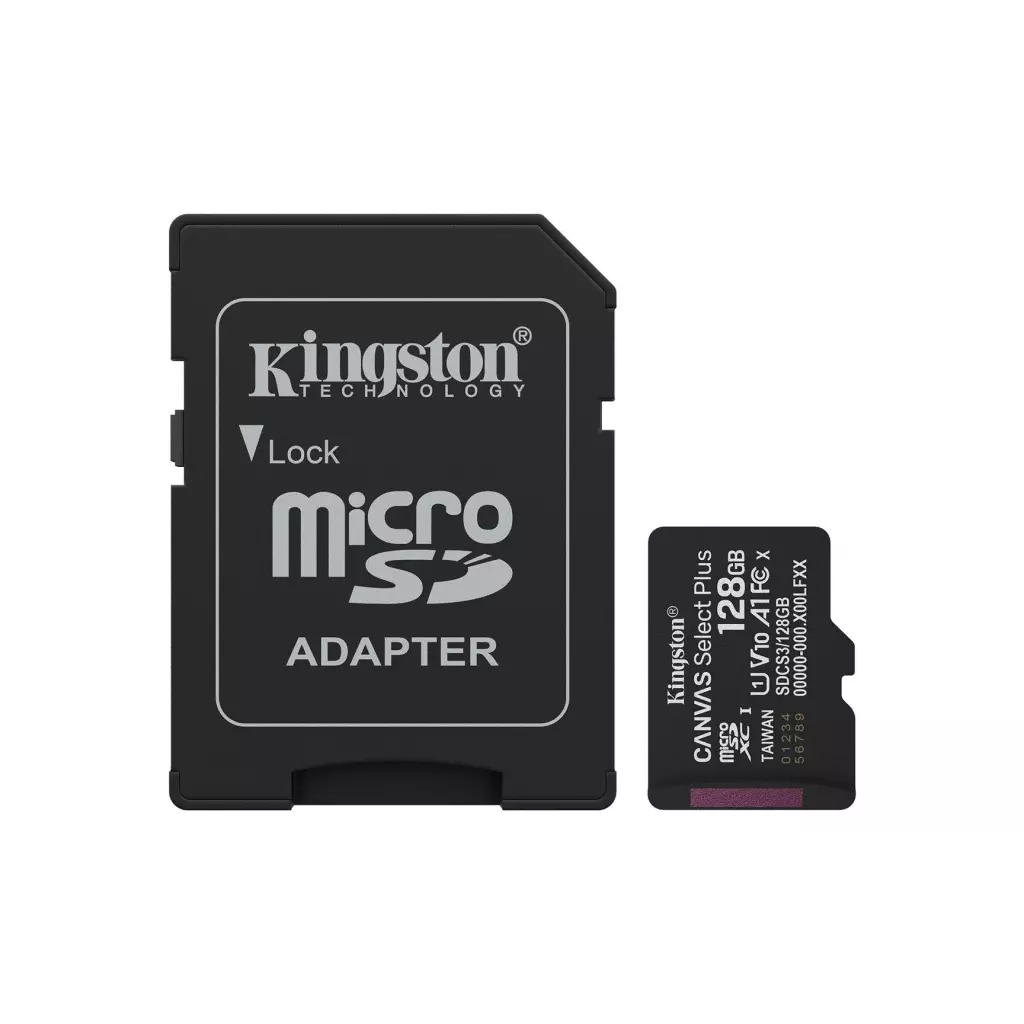 Obrázek produktu KINGSTON microSDXC 128GB Canvas Select Plus + SD adaptér