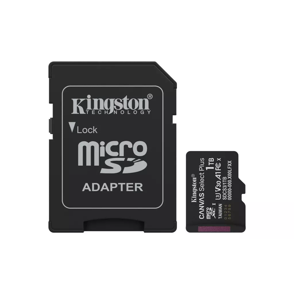 Obrázek produktu KINGSTON microSDXC 512GB Canvas Select Plus + SD adaptér