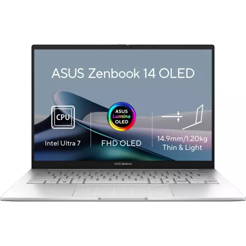 obrázek produktu ASUS Zenbook 14 OLED UX3405CA-OLED570W Foggy Silver celokovový - stříbrná