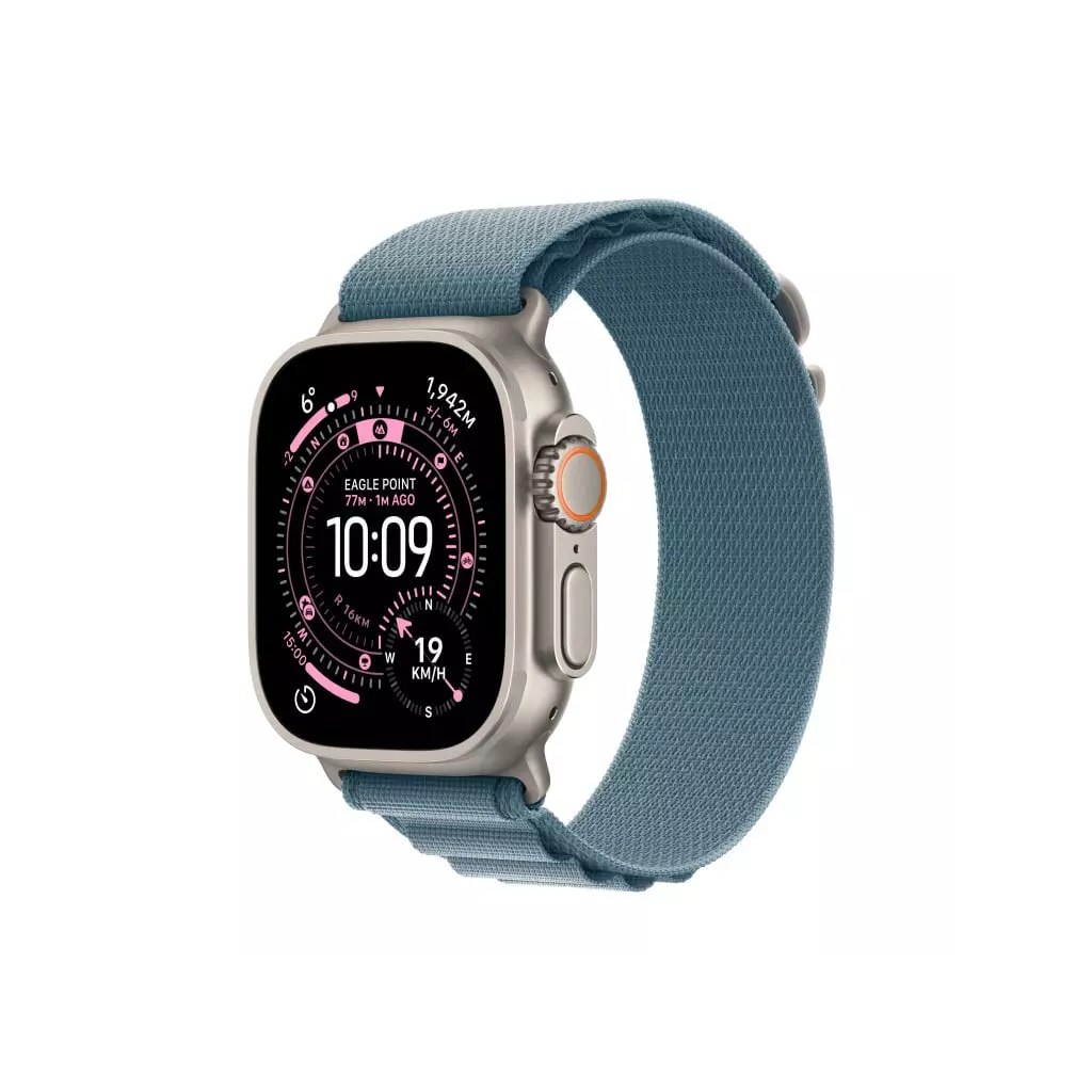 Obrázek produktu Apple Watch Ultra 3 GPS + Cellular 49mm Natural Titanium Case with Light Blue Alpine Loop - Medium